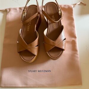 Stuart Weitzman Carmen Midi Wedge Sandal